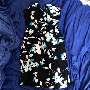 Floral Strapless Dress